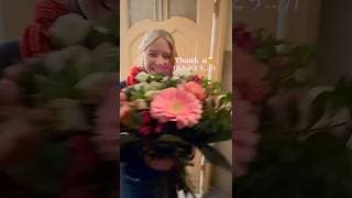 記念日にお花をサプライズでプレゼントVlog🌸お花はちょっとキザな感じがしてて、なかなかあげられなかったので喜んでくれて嬉しい！ #海外 #国際恋愛 #ドイツ　#英会話