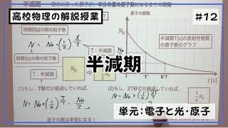 【第12回】半減期【電子と光・原子】