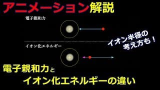 【京大院卒が独自解説】アニメーションで電子親和力とイオン化エネルギーの違いが明快！（#2 電子親和力とイオン化エネルギーの違い）