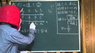 高校物理6-6  平均の速さ② 講義 [物理基礎6-6]