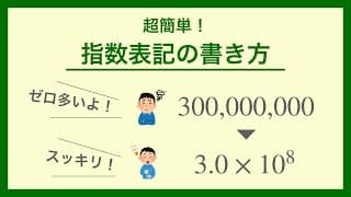 【数・単位の表現法③】指数表記の書き方