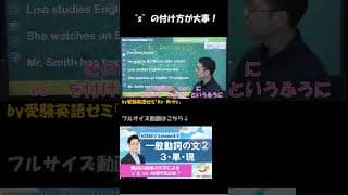 動詞の s が分からなくなる人のための基本解説【受験英語ゼミ「Re-Write」】