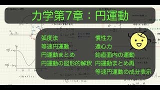 力学第7章：円運動